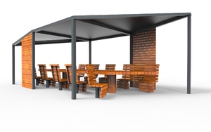street furniture, cowork, 230v and/or usb socket, other, induction/qi charger, seating, rotatable, pergola, table, strefa relaksu, canopy