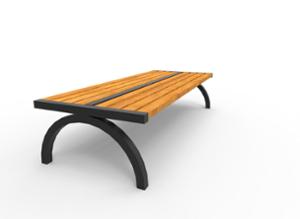 street furniture, bench, double-sided , wood seating