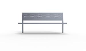 street furniture, seating, steel backrest, steel seating