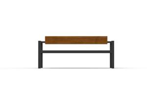 street furniture, double-sided , seating, wood backrest, armrest, wood seating
