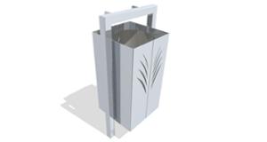 street furniture, litter bin, logo, safety ashtray