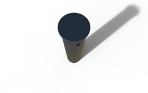 street furniture, bollard, steel, removable