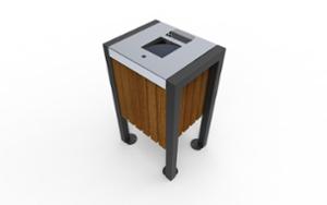 street furniture, litter bin, safety ashtray, small ashtray, rectangular