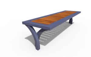 street furniture, bench, wood seating, steel seating