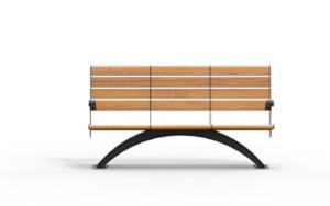 street furniture, seating, modular, wood backrest, armrest, wood seating