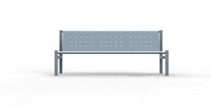 street furniture, seating, logo, steel backrest, steel seating