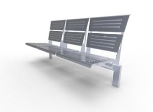 street furniture, seating, logo, steel backrest, steel seating