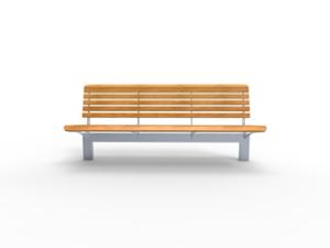 street furniture, for elderly people, seating, wood backrest, wood seating