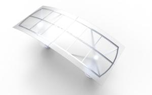 street furniture, other, steel seating, canopy, bus stop canopy