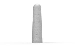 street furniture, bollard, concrete, flushed concrete