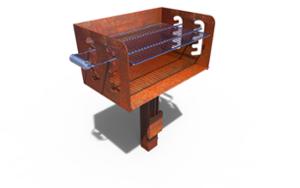 street furniture, other, corten, park grill