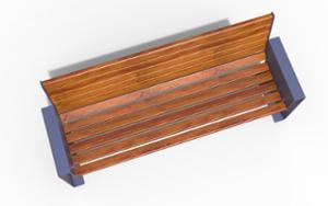 street furniture, seating, logo, wood backrest, armrest, wood seating
