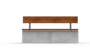 street furniture, smooth concrete, wood, seating