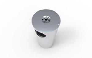 street furniture, litter bin, logo, safety ashtray, side aperture