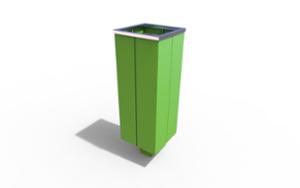 street furniture, litter bin, pole mounted