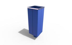 street furniture, litter bin, pole mounted