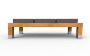 street furniture, double-sided , 230v and/or usb socket, bench, upholstered seating, wood seating