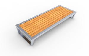street furniture, bench, double-sided , wood seating