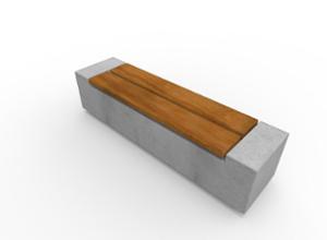street furniture, concrete, smooth concrete, bench, wall top, wood seating