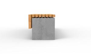 street furniture, bench, concrete, smooth concrete, wall top, wood seating