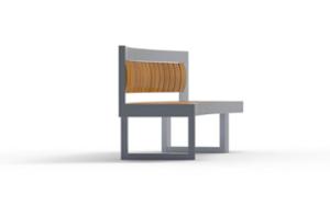 street furniture, seating, price per metre, length measured on longer side, curved