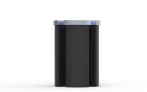 street furniture, litter bin, logo, full segregation, steel
