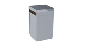 street furniture, litter bin, for trays, side aperture
