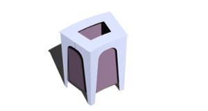 street furniture, litter bin, logo