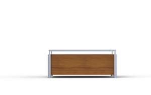 street furniture, planter, wood, mobile (pallet jack compatible), rectangular