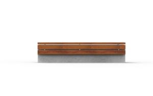 street furniture, bench, concrete, smooth concrete, double-sided , wall top, wood seating