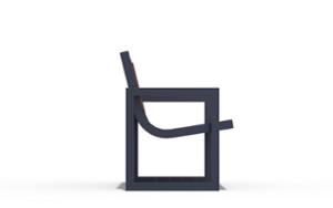 street furniture, seating, logo, wood backrest, armrest, wood seating