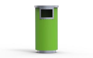 street furniture, litter bin, logo, safety ashtray, side aperture