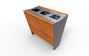 street furniture, litter bin, logo, full segregation