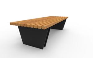 street furniture, bench, double-sided , wood seating