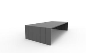 street furniture, bench, modular, steel seating