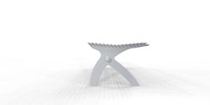 street furniture, bench, steel seating
