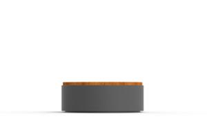 street furniture, concrete, smooth concrete, double-sided , for single person, bench, lighting, curved