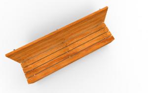 street furniture, seating, concrete, smooth concrete, wall top, wood backrest, preliminary segregation, wood seating