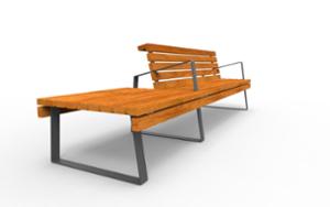 street furniture, bench, seating, modular, wood backrest, armrest, wood seating