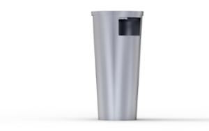 street furniture, litter bin, logo, safety ashtray, side aperture