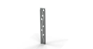 street furniture, bollard, logo, steel, removable