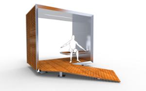 street furniture, other, bench, accessible for disabled, wood seating, canopy, viewing canopy
