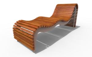 street furniture, bench, seating, chaise longue, wood seating, strefa relaksu