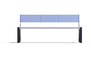 street furniture, seating, steel backrest, steel seating