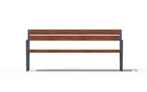 street furniture, seating, logo, wood backrest, armrest, wood seating