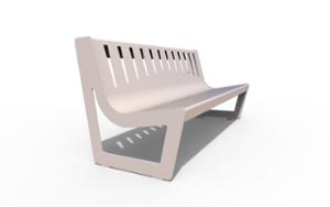 street furniture, seating, logo, steel backrest, steel seating