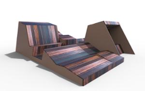 street furniture, double-sided , bench, seating, chaise longue, wood backrest, wood seating, strefa relaksu, multipurpose