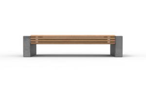 street furniture, bench, concrete, smooth concrete, wood seating