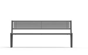 street furniture, seating, steel backrest, steel seating