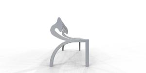 street furniture, seating, logo, steel backrest, steel seating